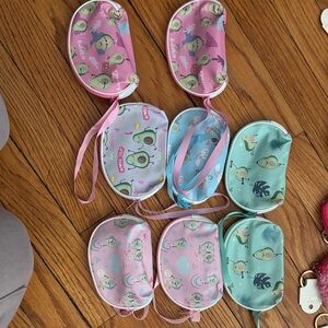 Kids Avocado pouch - Pink, Blue, and Green